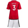 Camisolas Manchester United Bailly 3 Criança 1º Equipamento Principal 2023-24 Manga Curta